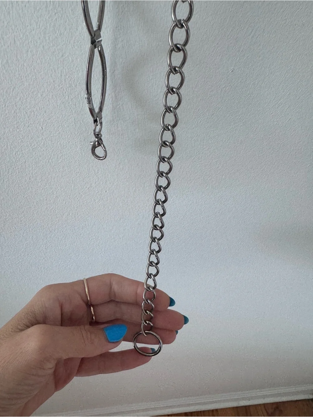 Vintage 90’s Silver-Tone Linked Chain Belt